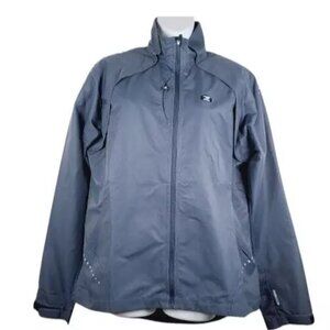 Sugoi Women's Navy Curve Long Sleeve Cycling Athletic Rain Jacket Size L